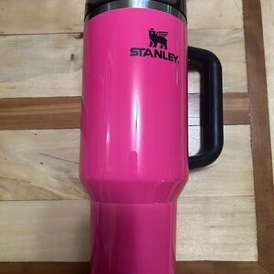 Hot Pink and Black 40oz Stanley Mug